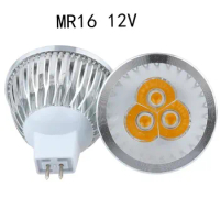 2023 10PCS High power chip LED bulb MR16 3W 4W 5W 6W 12V Dimmable Led Spotlights Warm/Cool White MR 16 base LED lamp