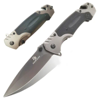 9" Knives 57HRC Folding Knife G10 Handle 9CR18MOV BladeOutdoor Camping Knifes Hunting Hiking Fishing EDC Hand Tool Knives