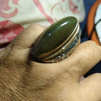 Batu Cincin Akik Pandan Lumut Lawas Natural kode PS/1