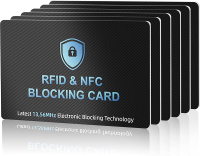 6PCS RFID Blocking Cards Premium Contactless NFC Debit Credit Card Passport Protector Blocker Set fo