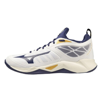 Mizuno Wave Dimension [V1GA224043] 男 排球鞋 運動 訓練 襪套式 包覆 緩震 白丈青