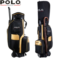 高爾夫球用品 golf裝備 球桿包 練習器 POLO新品高爾夫球包 球桿 袋  男用球袋 標準球包 拉桿 帶輪子 全館免運