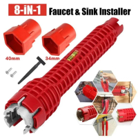 Cờ Lê Đa Năng 8 Trong 1 Tháo Lắp Vòi Nước, Vặn Dây Cấp Nước Lavabo Nhà Tắm Nhà Bếp Dụng Cụ Sửa Chữa 