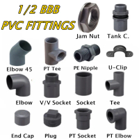 Bbb 1/2 Pvc Fittings 15mm Pvc Elbow Tank Connector Pvc Valve Coupler Paip Pvc Leakproof Design Durab