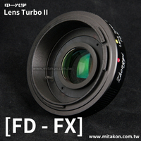 [享樂攝影](客訂商品)中一光學Lens Turbo II 2代減焦環 FD-FX 減焦增光環廣角轉接環 適用XE2 XPRO1 XT2 T20 XA5