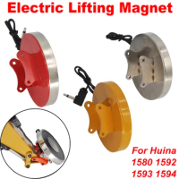 Huina Electromagnetic Chuck Full Metal 15kg Suction For 1:16 1:14 1580 1592 1593 1594 RC Excavator Electric Lifting Magnet Parts