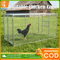 COD Kandang ayam Foldable Chicken Cage Outdoor Chicken Coop Galvanized Mesh Duck Cage Rabbit Cage