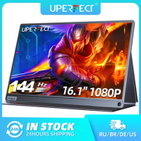 UPERFECT Portable Monitor 144Hz 16.1" 1080P Gaming Display with HDR Eye Care External Second Screen for Steam Deck Laptop PS5