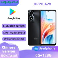 OPPO A2x 5G Android CPU Dimensity 6020 6.56 inches 90hz Screen ROM 128GB 5000mAh Charge 13MP Camera OIS Camera used phone