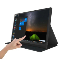High quality 15.6 inch 2k 4k extended touch screen portable monitors triple monitor for laptop with stand