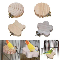 Bird Perch Stand Platform Exercise Cage Accessories Parrot Stand Bird Platform for Budgies Cockatiels Macaws Squirrel Parakeets