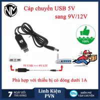 Cáp chuyển đổi điện áp 5v sang 9V hoặc 12V (dùng cho modem Wifi - Cúp điện vẫn có Wifi)