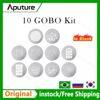 Aputure 10 Gobo Kit Photography Fill Light Projection Projection Film for Spotlight Mount