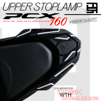 Upper Stop Lamp Protector Cover Honda PCX 160 Aksesoris Decal Variasi Carbon Pelindung Body Bahan Ka