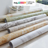 [High Quality] Wallpaper Furniture Marmer Marble Glossy Polychrome Marmer Dapur 3 m x 60 cm Meja Glo