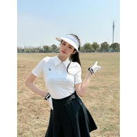【女裝】高爾夫球衣 運動上衣女 韓版短袖 高爾夫服裝女夏韓版高爾夫短袖女顯瘦高爾夫套裝女高爾夫女裙golf
