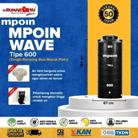 MPOIN Tall Tandon Toren Air Ramping | MPOIN Tall 280 Liter s/d 1100 Liter - Anti Lumut Garansi 50 Ta