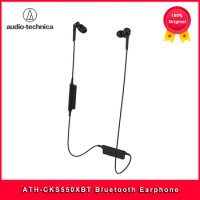 Original Audio Technica ATH-CKS550XBT Bluetooth Earphone Wireless Sports earphone Compatible With IOS Android Huawei Xiaomi Oppo