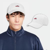 【NIKE 耐吉】棒球帽 Club Air Max 1 白 紅 可調式帽圍 刺繡LOGO 老帽 帽子(FN4402-100)