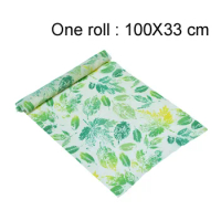 100x33cm Beeswax Food Wrap Reusable Eco-friendly Sustainable Seal Silicone Tree Resin Plant Oils Storage Snack Wraps