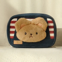Popmart Dimoo Animal Kingdom Makeup Bag Storage Bag Cute Bag Cute Anime Figure Ornaments Collection