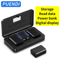 PUENDI NP-FW50 battery charger is suitable for Sony ZV-E10 a6000 a6400 a6100 a6300 a6500 a5100 a7rm2 a7m2 a7s2 camera batteries