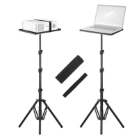 Universal Laptop Projector Tripod Stand &amp; Holder Aluminum Alloy Floor Stand 6-53in Ajudtable Height for Stage Studio Outdoor