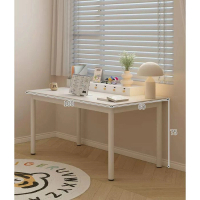 書桌書架一體辦公桌子（優雅白單桌100*60CM）