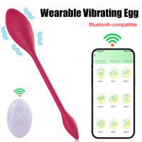 Vibrator G Spot Massager Wearable Vibrating Egg Panties Vibrator Bluetooth APP Control Kegel Ball 9 Modes Sex Toys for Women
