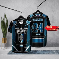 2024[Free Custom Name & Number]HALAKIRI STORM BREAKER BLUE BLACK JERSEY (NFL INSERT BERSULAM) (LYCRA
