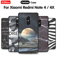EiiMoo Luxury Case For Xiaomi Redmi Note 4 Case Soft Silicone Phone Shell For Redmi Note4X Cover Case For Xiaomi Redmi Note 4X
