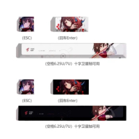 Yuki Aim Keycaps Set PBT Sublimation Cherry Profile Keycaps for Mechanical Keyboard Accessories Cust