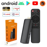 D6 H313 Android Big TV HDR Set Top OS 4K BT5.0 WiFi 6 2.4/5.8G Android10 Smart Sticks Android TV Box Stick Portable Media Player