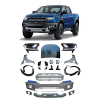 Raptor style with LED Headlight Car Accessories Conversion Body Kit For Ranger T6 2012-2016