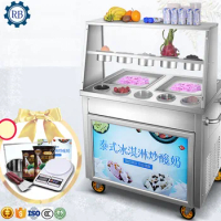 Cold Pan Fried Ice Cream machine Fry Ice Cream Roll Maker Yogurt Rolls Maker Thailand Ice Cream Rolls Maker Machine