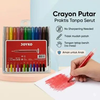 CRAYON JOYKO PUTAR 12 MINI / CRAYON PUTAR 12 WARNA MINI / TWIST CRAYON (PCS)