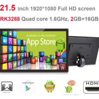 21.5 inch Android touch screen interactive display (RK3288 or RK3399,2GB DDR3,16GB nand flash, Play store,wifi, RJ45, BT, VESA)