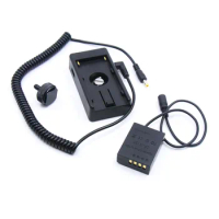 NP F970 F960 F750 F550 Power Adapter Plate to NP-W126 Dummy Battery for Fujifilm XA20 XA5 X100F X-E4 X-E3 X-A7 T2 T3 X-T30 X-T20