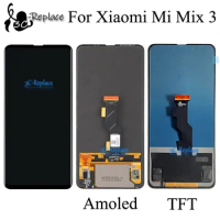 Super AMOLED / TFT Black 6.4 inch For Xiaomi Mi Mix 3 Mix3 Full LCD DIsplay Touch Screen Digitizer Assembly Replacement