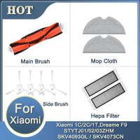 For Xiaomi Mijia 1C/2C,Mi robot vacuum-mop,Dreame F9 Filter Mop Cloth Main Side Brush STYTJ01ZHM STYTJ02ZHM STYTJ03ZHM SKV4093GL