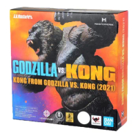Original Bandai S.h.monsterarts Godzilla Vs Kong Movie Version Kong Action Figure Model Boy Toy Holiday Gifts
