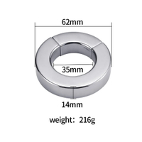 [June]Runyu Stainless Steel Weight Erection Ring Metal Locking Sperm Ring Binding Training Supplies