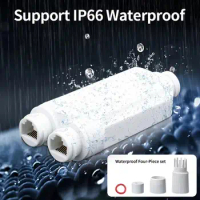 Waterproof POE 2 port Repeater IP66 10/100Mbps 1 To 2 PoE Extender With IEEE802.3af/at 48V Outdoor For POE Switch Camera