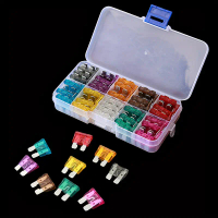 50/100/120/280/306-piece automotive fuse combination kit, mini/small/medium size, blade-type fuses f
