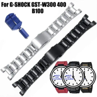Metal strap for Casio GST-W300 GST-S130 GST-400G GST B100 replacement stainless steel bracelet men sport watch band accessories