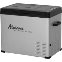 Alpicool C50 Portable Refrigerator 53 Quart(50 Liter) 12 Volt Car Freezer for Vehicle, Truck, RV, Boat, Mini Fridge Freezer for