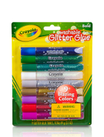 9 CT WASHABLE GLITTER GLUE