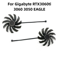 For Gigabyte RTX3060ti 3060 3050 EAGLE Graphics Card Cooling Fans 1 Pair Parts Accessories PLD10010S12H Cooler Fan