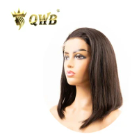 Queen Weave Beauty Straight Bob Wig 5x5 HD Lace Closure Preplucked 150% Density Brazilian Human Hair Hair Free Shipping 8-12"
