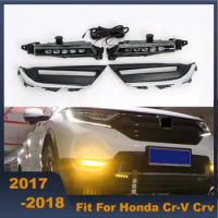 Daytime Running Light for CRV 2017 2018 one Pair Drl Led Bumper Fog Lamp for Honda Cr-V Crv 2017 2018